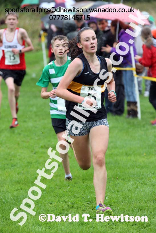 Girls under-15s, Sunderland Harriers Open Cross Counry, Farringdon Park, Sunderland. Photo: David T. Hewitson/Sports for All Pics